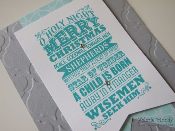 Stampin' Up! O Holy Night Christmas Card - Stamping With Val. X