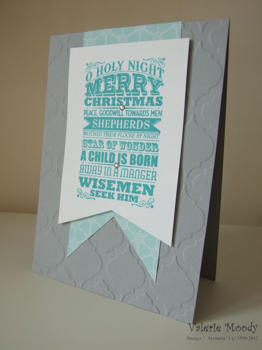 Stampin' Up! O Holy Night Christmas Card - Stamping With Val. X