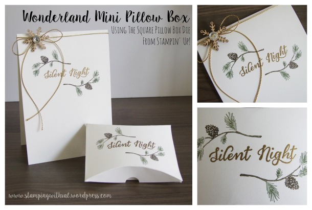 Stampin' Up - Mini Pillow Box Video Tutorial - Stamping With Val - Valerie Moody; Independent Stampin' Up! Demonstrator. X
